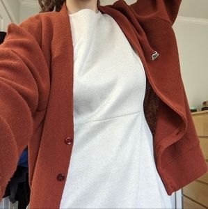 Vintage Rust Cardigan (Le Tigré in XL)